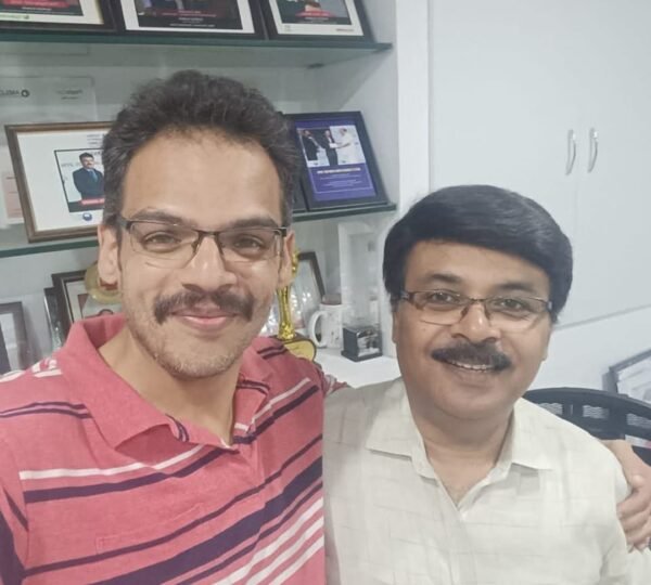 With my dearest friend and mentor Mr. Suresh, founder of Skybertech IT.